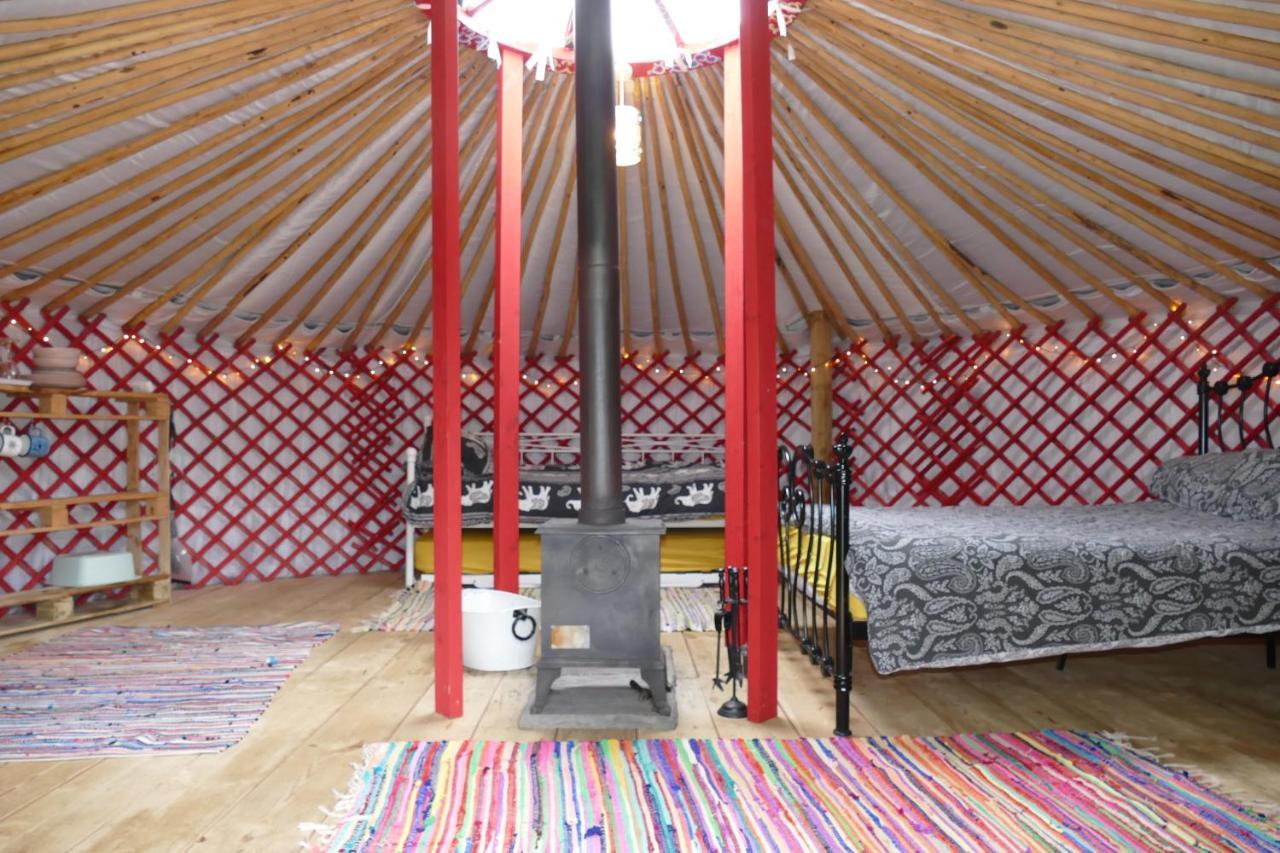 Alder Yurt Wych Elm Glamping Hotell Helston Exteriör bild